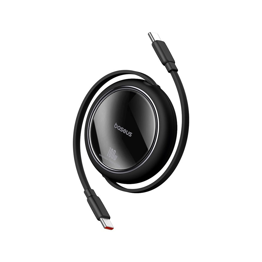 Cáp Baseus Free2Draw Mini Retractable Type-C to Type-C 100W 1m - Màu đen