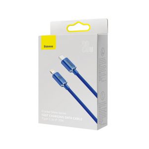 Cáp sạc nhanh Baseus Crystal Shine Series USB to iP 2.4A 2m - Màu xanh dương