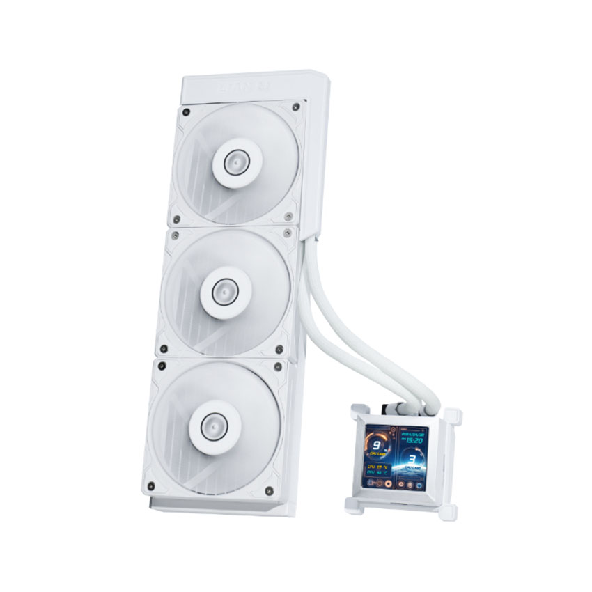 Tản nhiệt nước LIAN LI HydroShift LCD 360 non RGB fan White