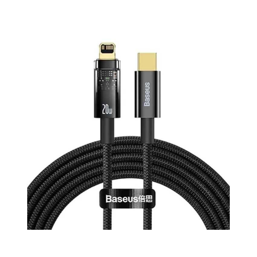 Cáp sạc nhanh tự ngắt Baseus Explorer Series Type-C to IPhone 20W 1m - Màu đen