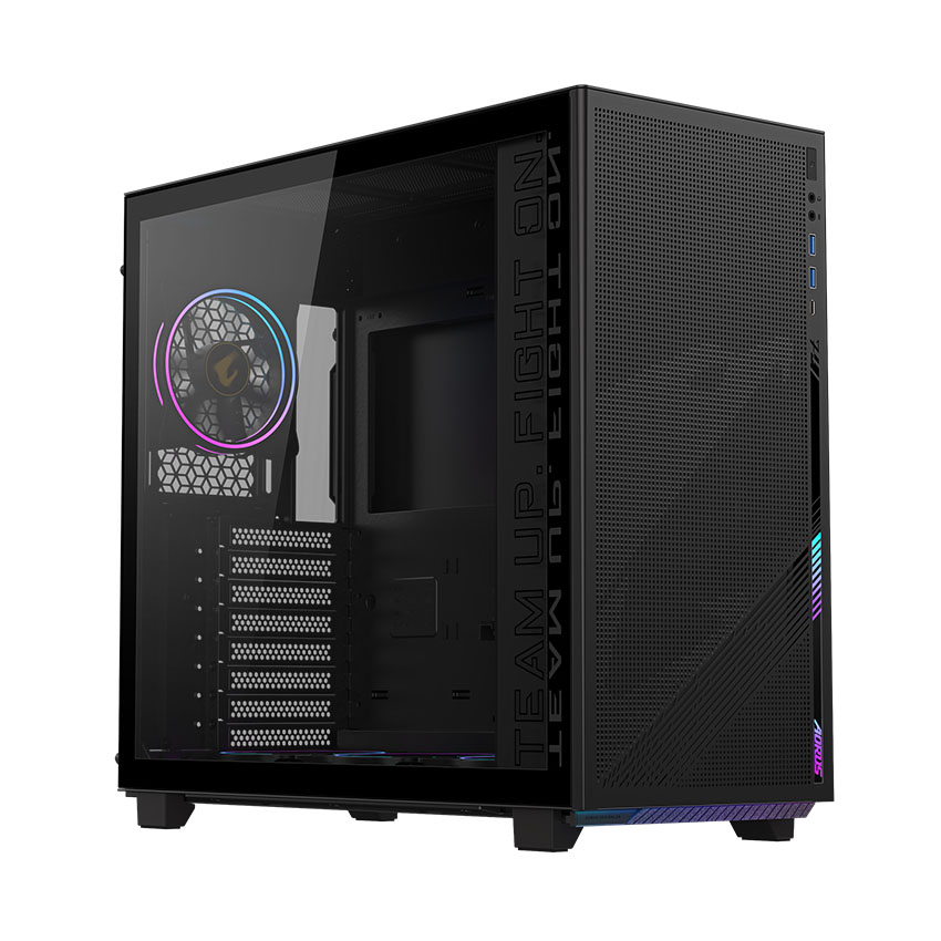 Vỏ Case AORUS C400 GLASS (ATX/Màu đen/kèm 4 quạt ARGB)