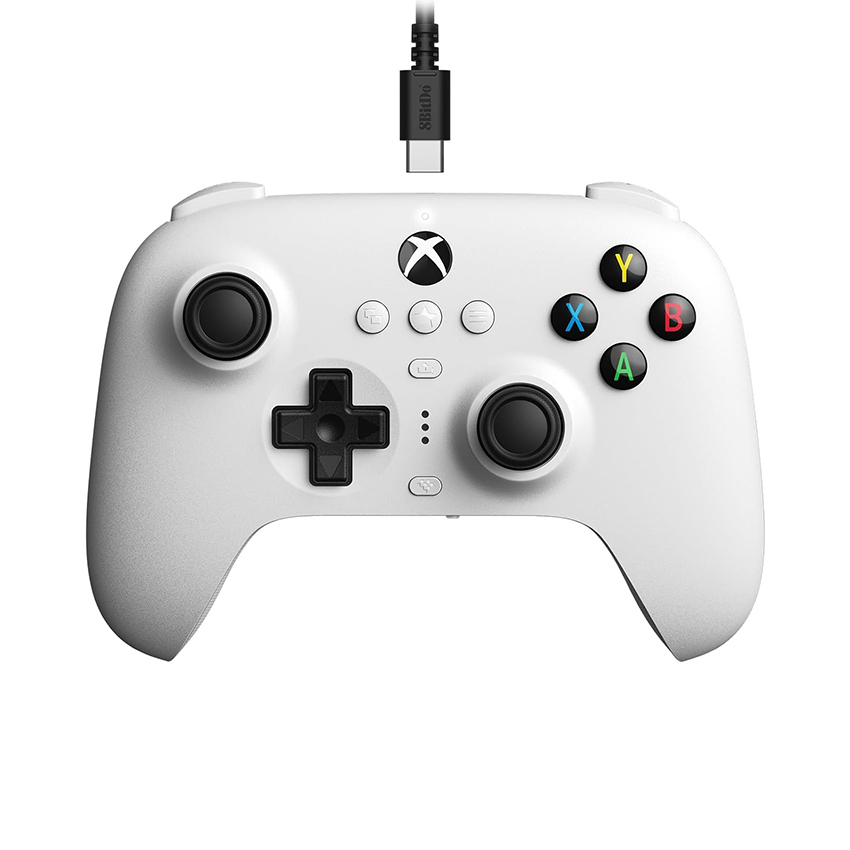 Tay cầm chơi game 8BitDo Ultimate Wired Controller cho Xbox/Windows Màu Trắng (Hall Effect Joystick)