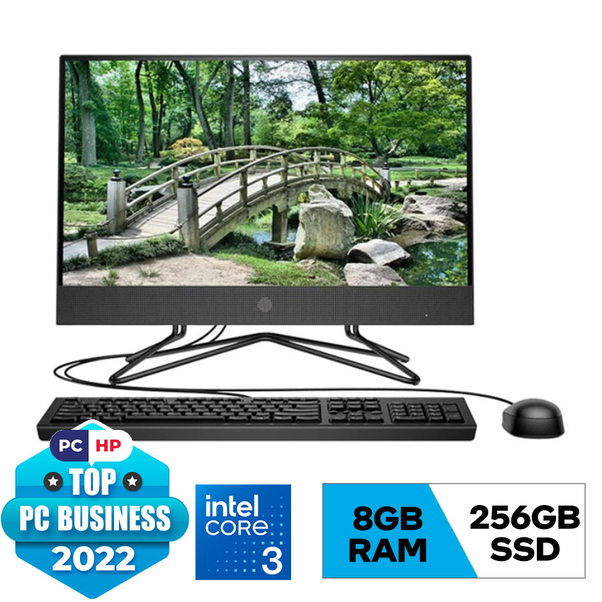 PC HP All in One 200 Pro G4 (9E570PT) (i3-1215U,8GB RAM,256GB SSD,Intel Graphics,21.5"FHD,Webcam,Wlan ac+BT,USB K&M,Win11 Home 64)