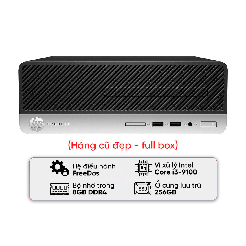 86456_pc_hp_prodesk_400_g6_i3_8gb_256_fullbox_4 PC HP Prodesk 400 G6 SFF (I3 9100/8GB RAM/256GB SSD) - Likenew (Full box)