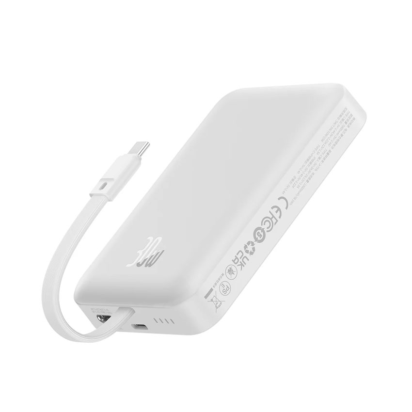 Pin sạc dự phòng Baseus Magnetic Mini Fast Charge Type-C Edition 10.000mAh 30W - Màu Trắng