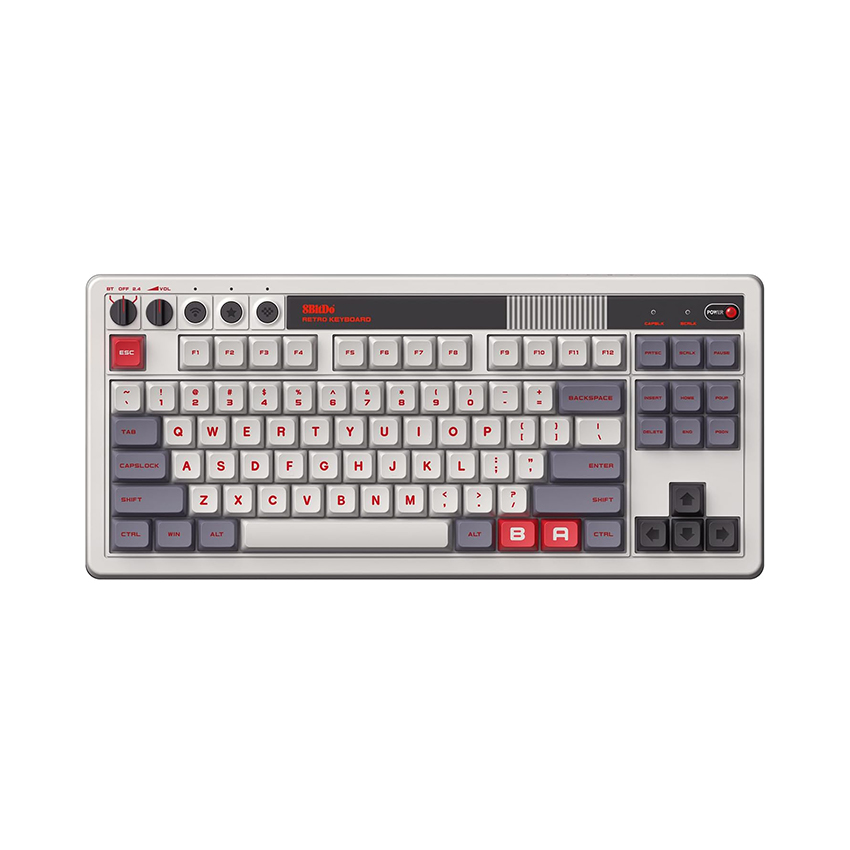 86686_ban_phim_co_8bitdo_retro_mechanical_keyboard_n_edition_1-1 Bàn phím cơ 8BitDo Retro Mechanical Keyboard - N Edition (Multi-modes/Hotswap/Kailh Box White Switch V2)