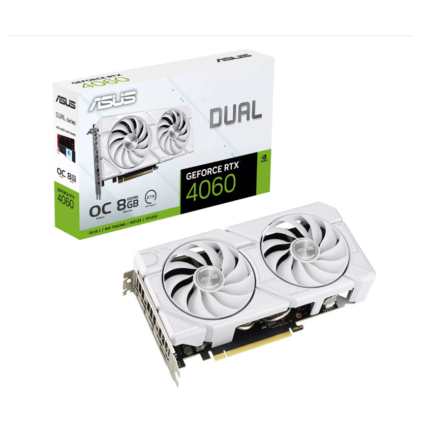 Card màn hình Asus DUAL RTX 4060-O8G-EVO WHITE