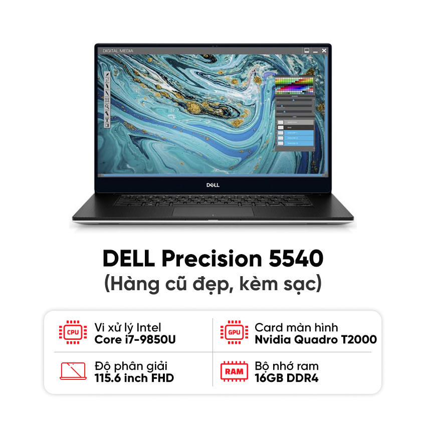 88143_laptop_dell_precision_5540_i7_9850h_16gb_ram_512gb_ssd_nvidia_quadro_t2000_man_15_6_inch_fhd_kem_sac_hang_cu_dep Laptop DELL Precision 5540 / I7 9850H / 16GB RAM / 512GB SSD / Nvidia Quadro T2000 /  Màn 15.6 inch FHD / Kèm sạc - Hàng cũ đẹp