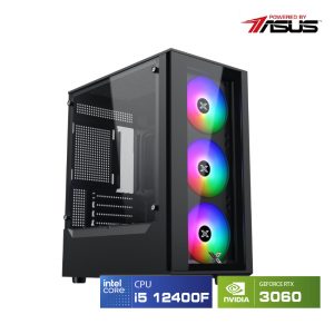 PC HACOM 023 (Intel I5-12400F/VGA RTX 3060) POWERED BY ASUS