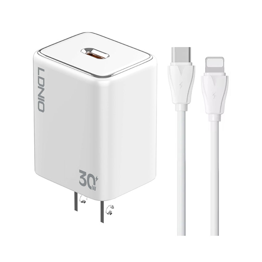 88479_cu_sac_nhanh_ldnio_pd_30w_a1508c_kem_cap_type_c_to_lightning__1_ Củ sạc nhanh LDNIO PD 30W A1508C kèm cáp Type-C to Lightning