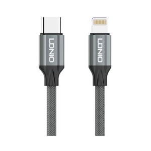 Cáp sạc LDNIO Type-C to Lightning 1m 30W Xám LC441i