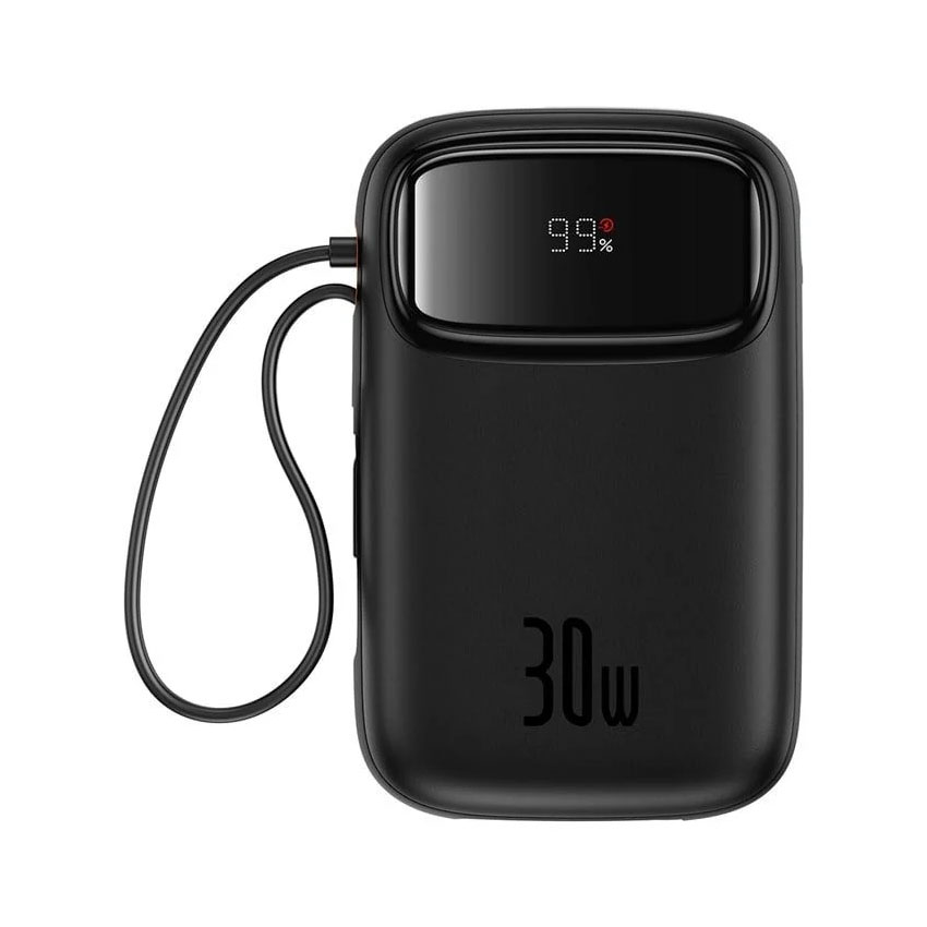Sạc dự phòng hiệu Baseus QPow 2 Digital Display Fast-Charging 20000mAh 30W - Màu đen