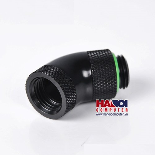 26877_fitting_barrow_adapter_45_male_female_rotary_matt_black_1 Fitting Barrow Adapter 45* Male - Female Rotary Matt Black