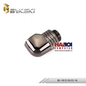 Fitting Bykski Adapter 90* Male - Female Rotary Black Nickel.
