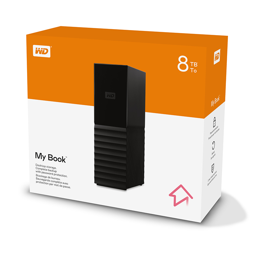 Ổ Cứng Di Động WD My Book 8TB 3.5 inch USB 3.0 - WDBBGB0080HBKSESN