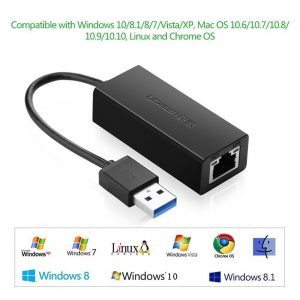 Cáp chuyển đổi từ USB 3.0 to LAN Gigabit Ugreen 20256