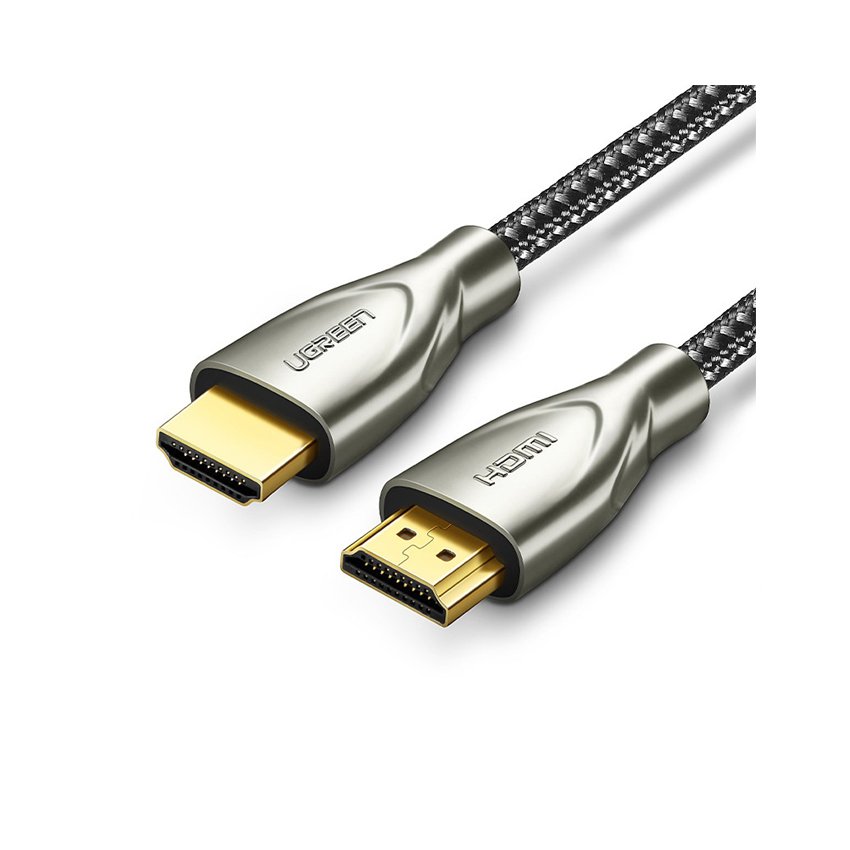 Cáp HDMI 3m Ugreen 50109, Carbon, chuẩn 4K@60MHz, mạ vàng cao cấp