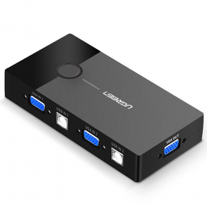 Bộ KVM Switch 2 CPU dùng 1 màn hình USB  Ugreen 30357