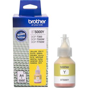 Mực in Brother BT5000Y - Màu vàng - Dùng cho máy in Brother DCP-T300, T700W, T800W.