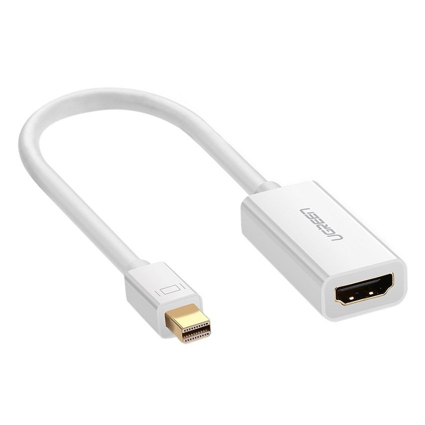 Cáp chuyển đổi từ Mini Displayport sang HDMI Ugreen 10460 Trắng (18cm)