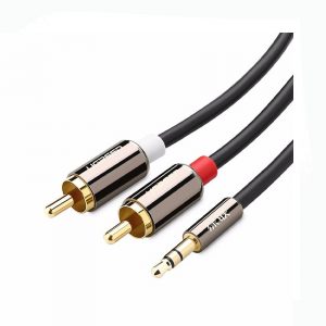 Cáp Audio 3m từ giắc 3.5mm đực sang 2RCA đực Ugreen 10590