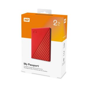 Ổ Cứng Di Động 2.5 inch 2T WD My Passport WDBYVG0020BRD-WESN USB 3.2 màu đỏ