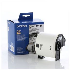 Giấy in nhãn Brother DK11202, 62mm x 100mm , Chữ Đen Nền Trắng