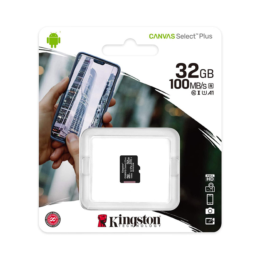 57997_the_nho_kingston_32gb_micro_sd_class_10_sdcs2_32gbsp Thẻ Nhớ Kingston 32GB Micro SD Class 10 SDCS2/32GBSP (Không adapter)