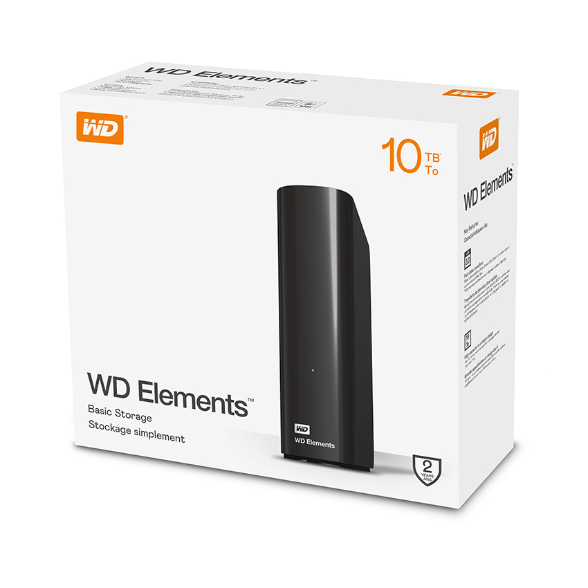 Ổ cứng gắn ngoài 10TB 3.5 inch WD Elements WDBBKG0100HBK-SESN