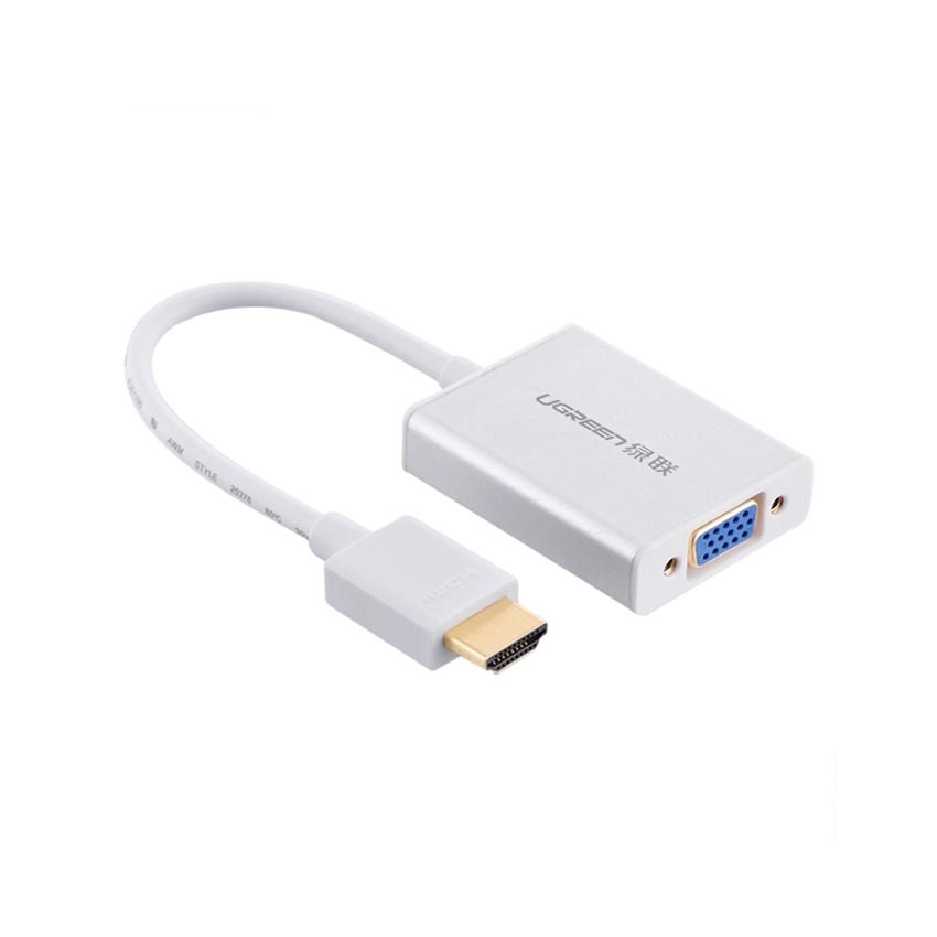 62124_cap_chuyen_doi_tu_hdmi_to_vga_co_audio_ugreen_40212_2 Cáp chuyển đổi từ HDMI to VGA có Audio Ugreen 40212