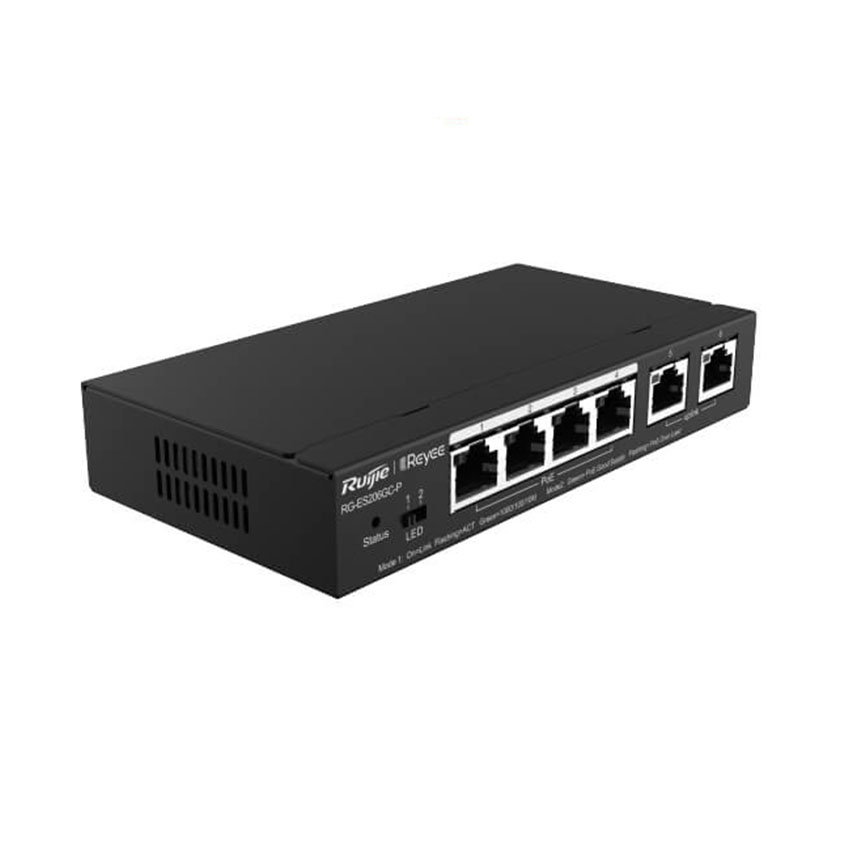 66052_switch_ruijie_rg_es206gc_p_layer_2_smart_managed_poe Switch RUIJIE RG-ES206GC-P (Layer 2 Smart Managed PoE)