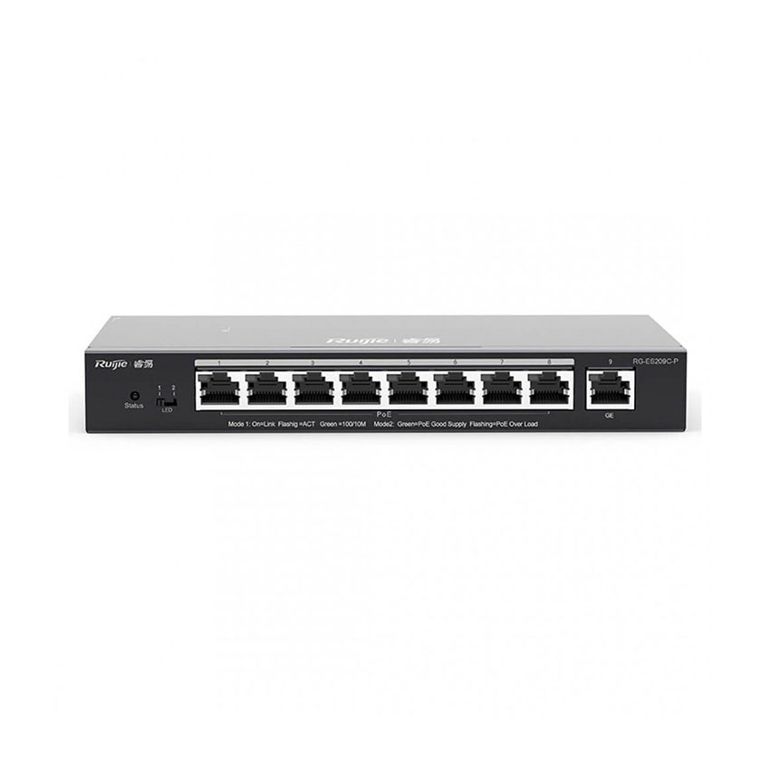66053_switch_ruijie_rg_es209gc_p_layer_2_smart_managed_poe Switch RUIJIE RG-ES209GC-P (Layer 2 Smart Managed PoE)