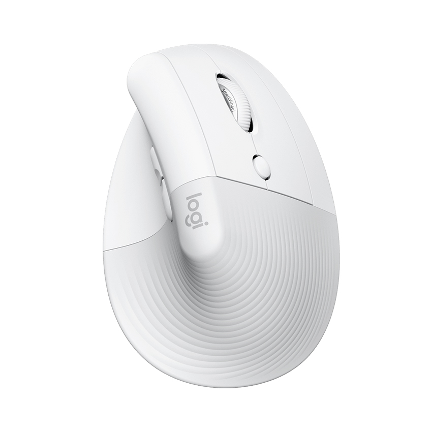 Chuột không dây Logitech Lift Vertical Ergonomic Pale Grey (USB/Bluetooth) (910-006480)