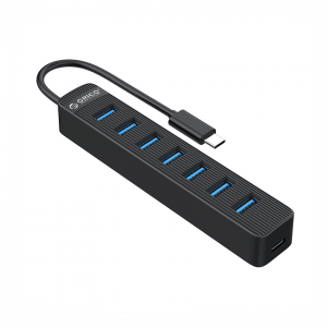 Bộ chia Type C ra 7 cổng USB 3.0 Orico TWC3-7A-BK-EP