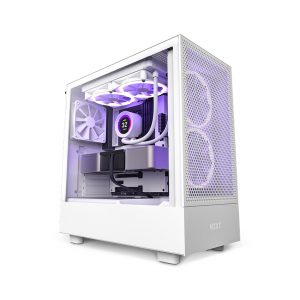 Vỏ máy tính NZXT H5 Flow White   (Mid Tower/Màu Trắng)