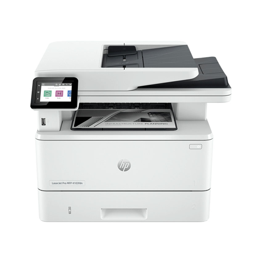 Máy in đen trắng HP LaserJet Pro MFP 4103fdn (2Z628A) - Đa năng