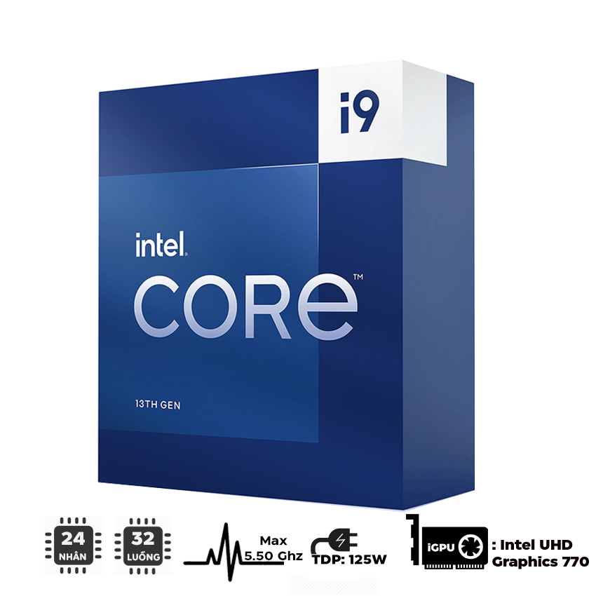CPU Intel Core i9-13900 (up to 5.6Ghz, 24 nhân 32 luồng, 36MB Cache, 65W) - Socket Intel LGA 1700/Raptor Lake) 