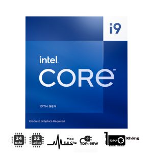 CPU Intel Core i9-13900F (up to 5.6Ghz, 24 nhân 32 luồng, 36MB Cache, 65W) - Socket Intel LGA 1700/Raptor Lake)