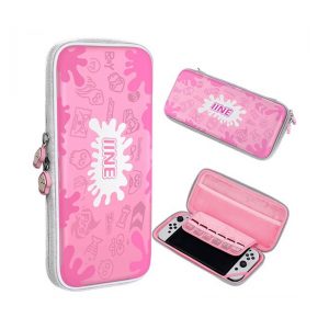 Bao đựng Nintendo Switch IINE loại cứng - Splatoon Pink