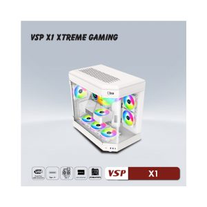 Vỏ Case VSP X1 EXTREME GAMING White (Mid Tower/Màu Trắng)