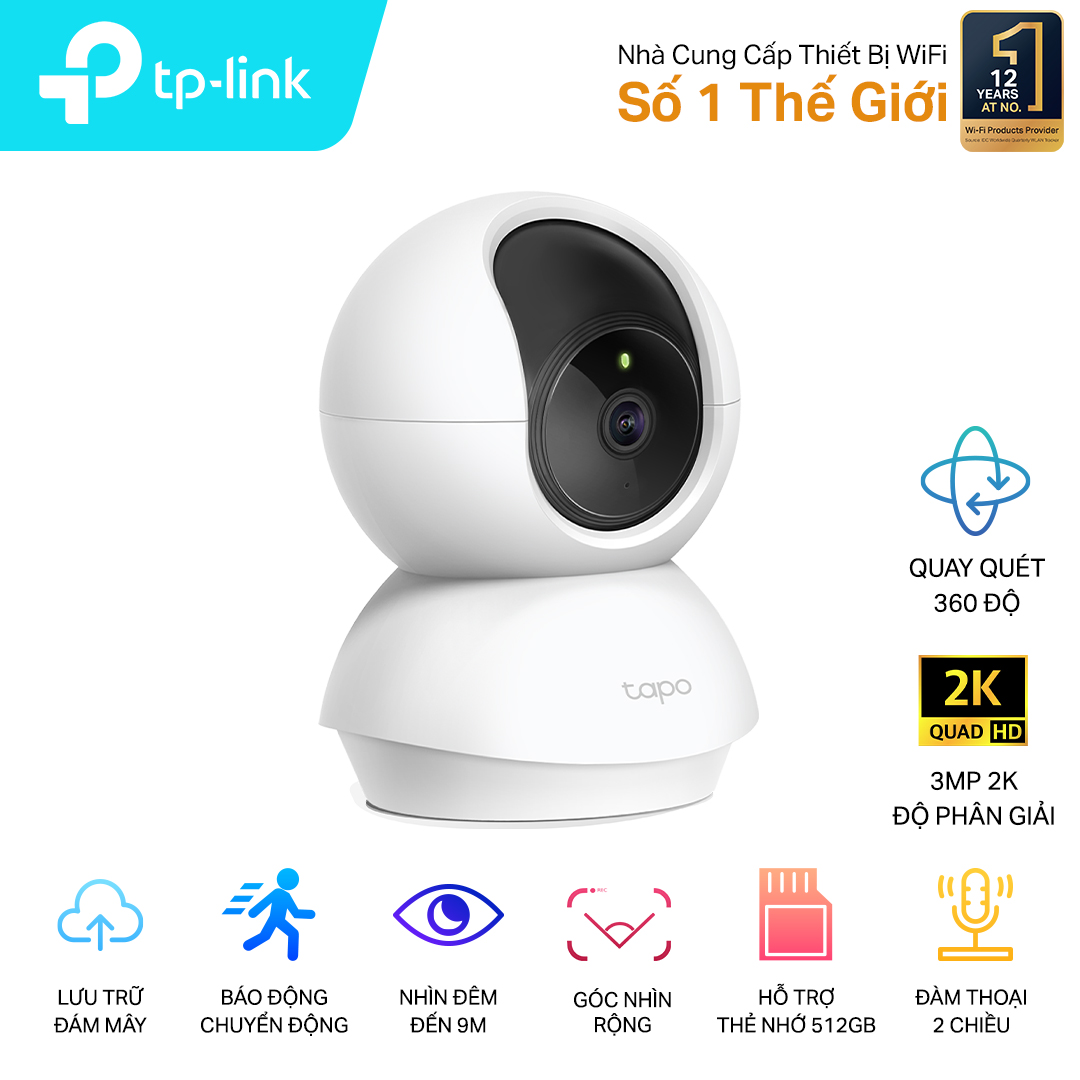 Camera IP Wifi TP-Link Tapo C210 3.0MP, 2304x1296, 360 độ