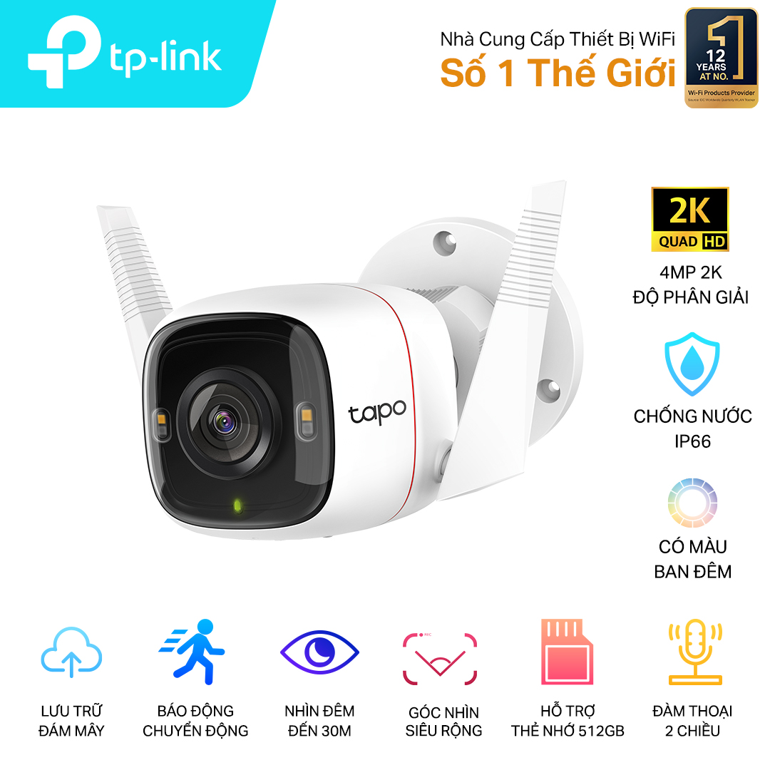 Camera IP Wifi TP-Link Tapo C320WS 4.0MP 2K