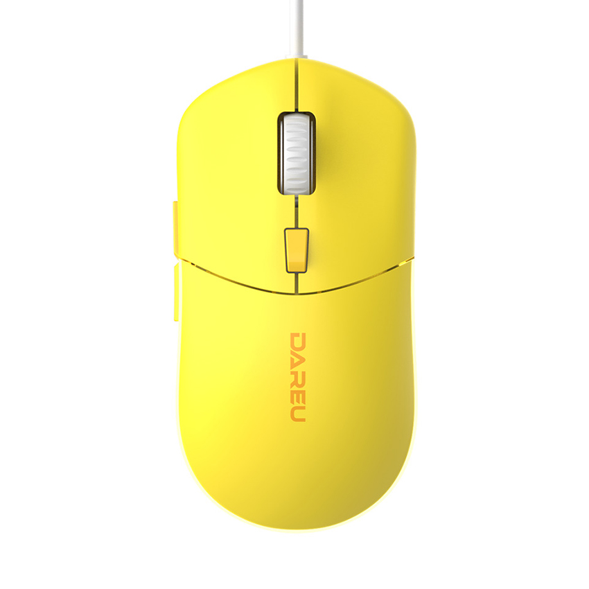 Chuột Có Dây Dareu LM121 Yellow (SILENT CLICK, LED RGB)