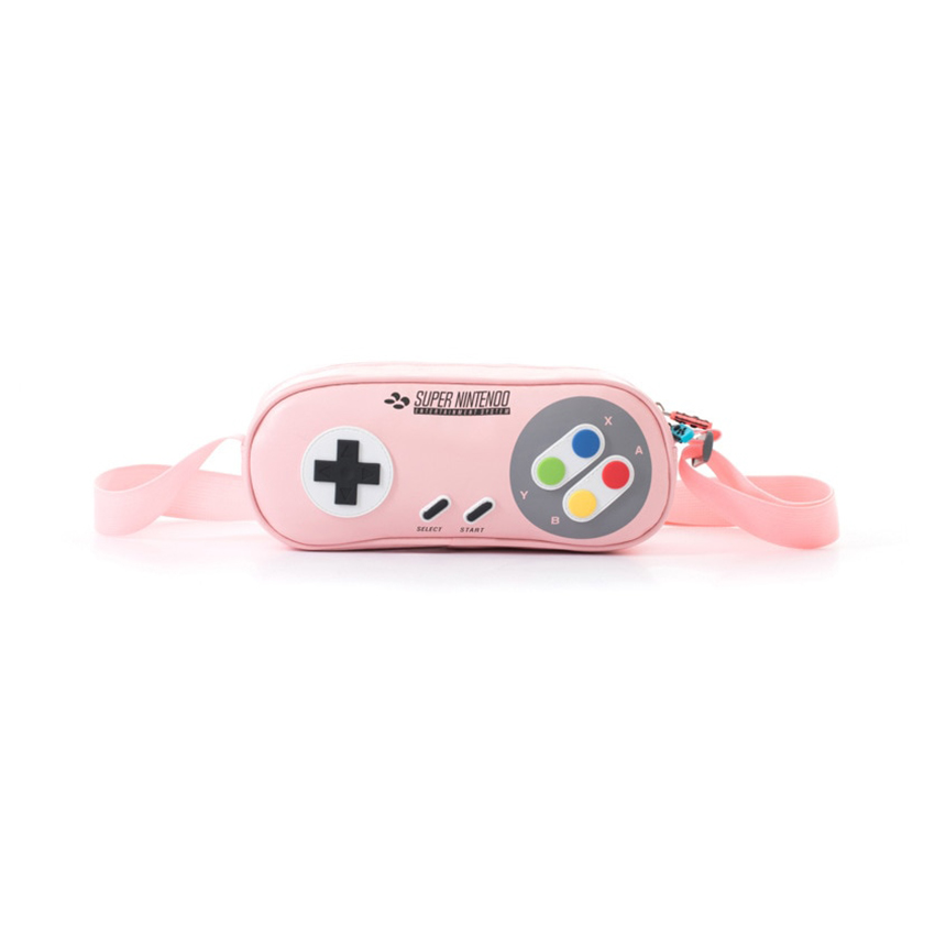 72872_tui_deo_cheo_dung_may_nintendo_switch_hinh_tay_cam_game_snes_mau_hong_1 Túi đeo chéo đựng máy Nintendo Switch hình tay cầm Game Snes Màu Hồng