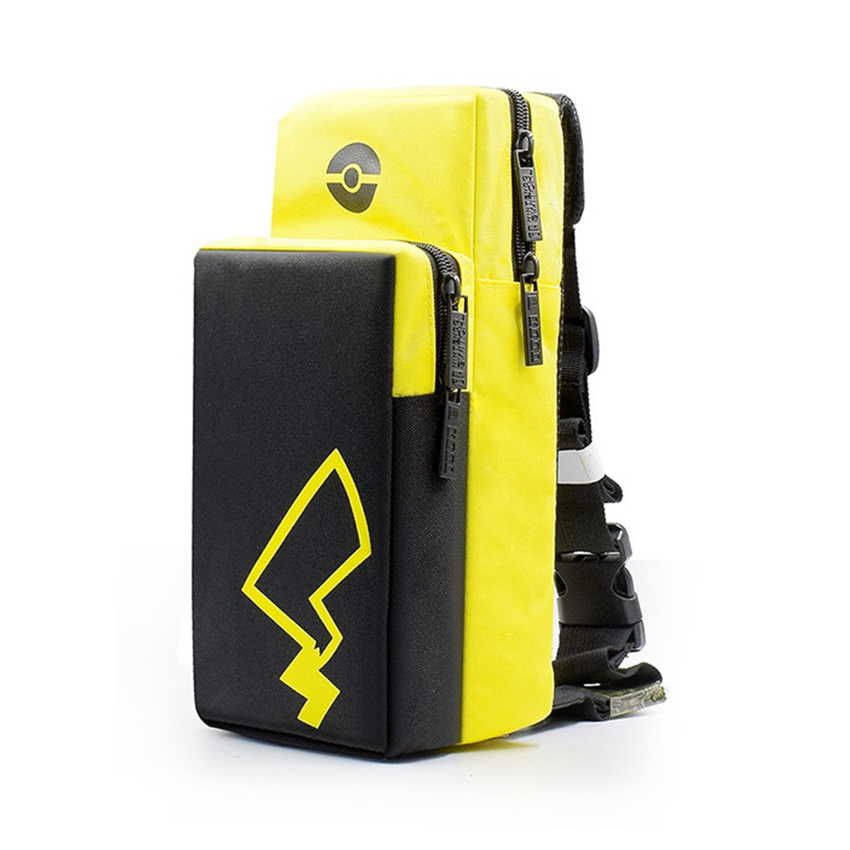 72905_tui_deo_cheo_dung_may_nintendo_switch_pokemon_mau_den_pha_vang Túi đeo chéo đựng máy Nintendo Switch - Pokemon Màu Đen Pha Vàng