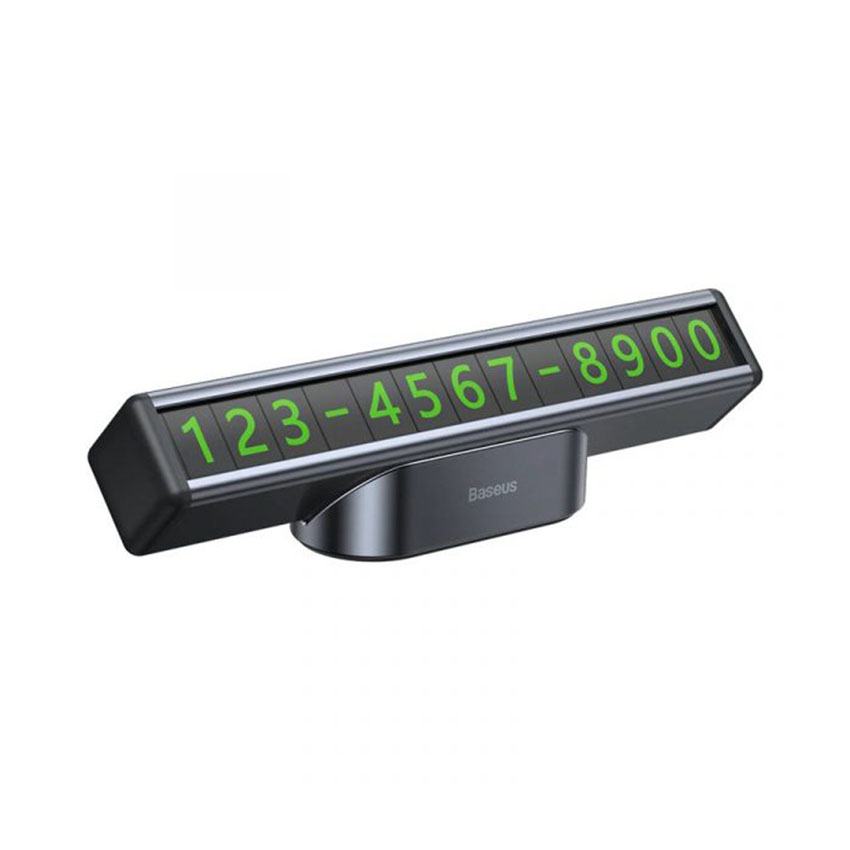 Bảng Số Điện Thoại Dạ Quang Dùng Trên Xe Hơi Baseus Square Bar Temporary Parking Number Plate