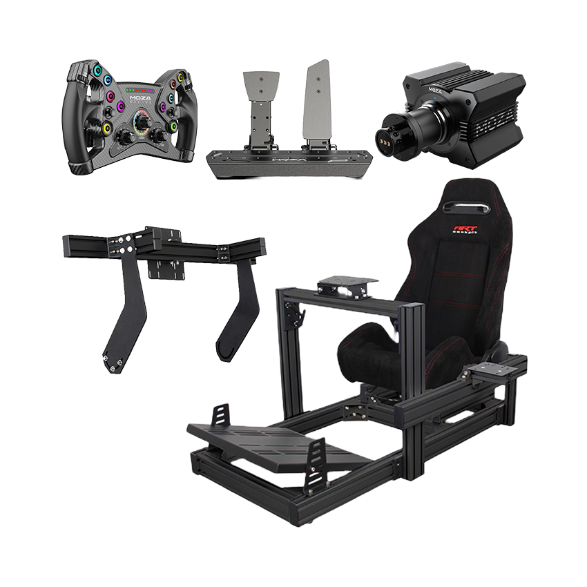 Hệ thống mô phỏng lái xe HACOM Racing Gold 3 (GT/F1) (MOZA R9 V2/KS Wheel/SR-P Pedal/Art Cockpit AD10/PK05)