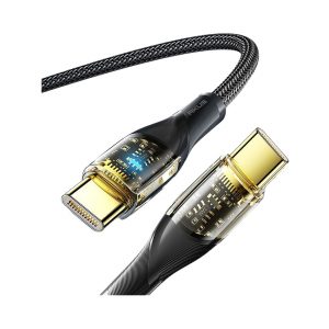 Cáp sạc đa năng AKUS D59 dài 1.2m - Màu đen - Type C  to Type C