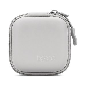 Hộp đựng phụ kiện Boona F001 Da màu xám (8cm x 8cm x 4cm)