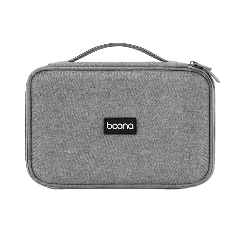 Hộp đựng phụ kiện Boona B009 vải Oxford màu xám (20,5cm x 13cm x 7cm)